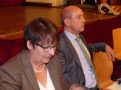 Unsere Bundestagsabgeordnete Patricia Lips und der Kreisvorsitzende Gottfried Milde.